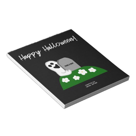 Peek-A-Boo Ghost Notitieblok (14 cm x 15,2 cm) (Schuin)