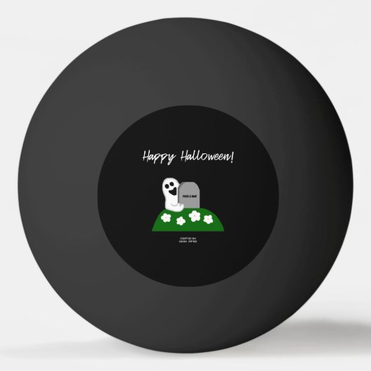 Peek A Boo Ghost Ping Pong Ball (Voorkant)