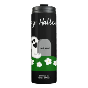 Peek A Boo Ghost Thermal Tumbler Thermosbeker