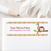 Peek A Boo Girl Baby shower Adresetiketten Etiket (Insitu)