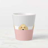"Peek a Boo" Golden Retriever Dog | Latte Mok (Voorkant)
