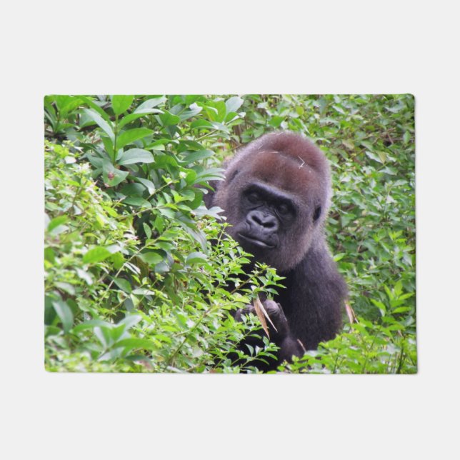 Peek-A-Boo Gorilla Doormat Deurmat (Voorkant)