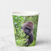Peek-A-Boo Gorilla Paper cup Papieren Bekers (Achterkant)
