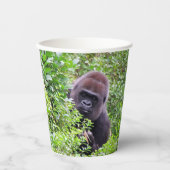 Peek-A-Boo Gorilla Paper cup Papieren Bekers (Voorkant)