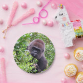 Peek-A-Boo Gorilla — Papieren Borden Bordje (Feest)