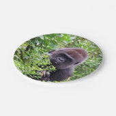 Peek-A-Boo Gorilla — Papieren Borden Bordje (Gekanteld)