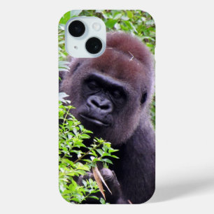 Peek-A-Boo Gorilla-telefoontas iPhone 15 Case