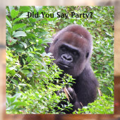 Peek-A-Boo Gorilla Window Cling Raamsticker (Vel 2)