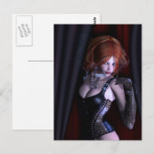 Peek A Boo Gothic Fantasy Briefkaart (Voorkant / Achterkant)