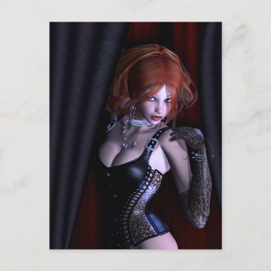 Peek A Boo Gothic Fantasy Briefkaart (Voorkant)
