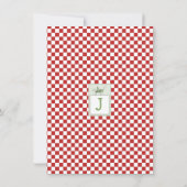 Peek-a-Boo Grasshoppers 1e Verjaardag Picknickfees Kaart (Achterkant)