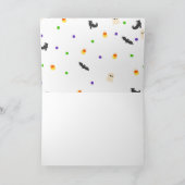 Peek a Boo Halloween Baby shower Bedankkaart (Binnen)