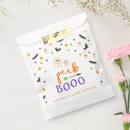 Peek a Boo Halloween Baby shower Bedankzakje