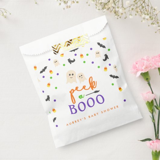 Peek a Boo Halloween Baby shower Bedankzakje (Gezegeld)