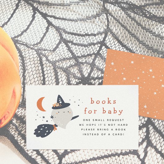 Peek a Boo Halloween Baby shower Boeken voor Baby Informatiekaartje
