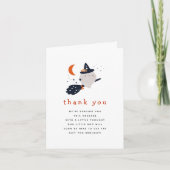 Peek a Boo Halloween Baby shower Dank je wel kaart (Voorkant)