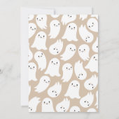 Peek a Boo Halloween Baby shower Kaart (Achterkant)