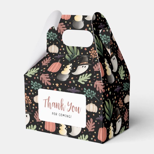 Peek a Boo Halloween Ghost Baby shower Bedankdoosjes (Achterkant)