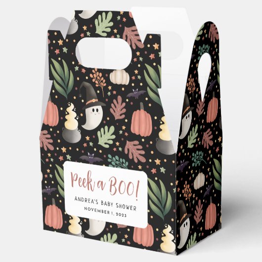 Peek a Boo Halloween Ghost Baby shower Bedankdoosjes (Geopend)