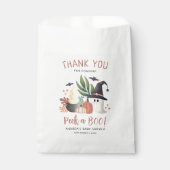 Peek a Boo Halloween Ghost Baby shower Bedankzakje (Voorkant)