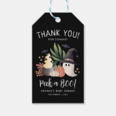 Peek a Boo Halloween Ghost Baby shower Cadeaulabel (Voorkant)