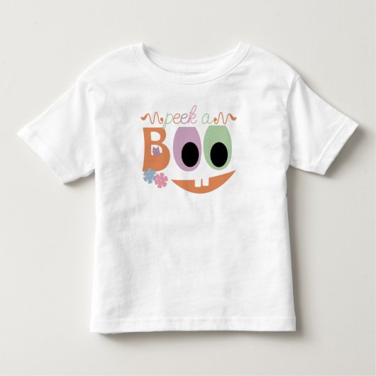 Peek-a-Boo Halloween Jack-o-lantaarn Kinder Shirts (Voorkant)