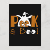 Peek A Boo Halloween T-shirts en cadeautjes Briefkaart (Voorkant)