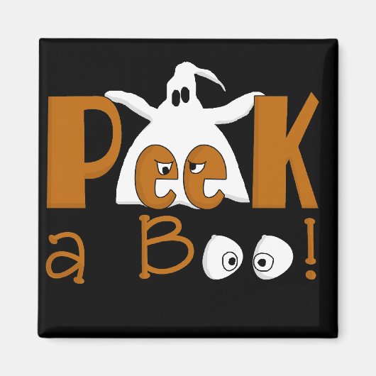Peek A Boo Halloween T-shirts en cadeautjes Magneet (Voorkant)