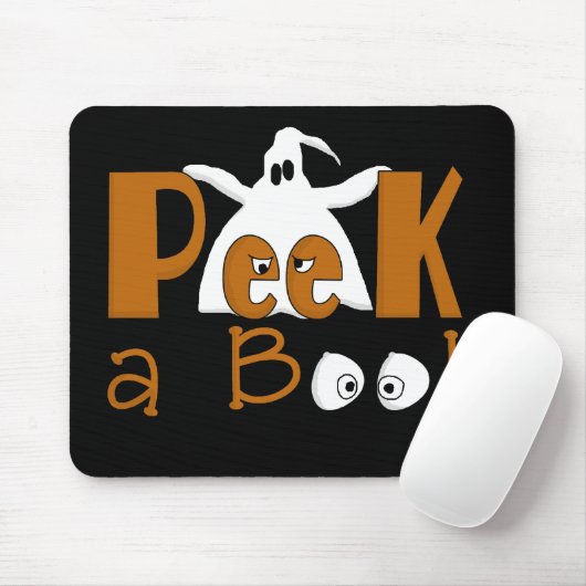 Peek A Boo Halloween T-shirts en cadeautjes Muismat (Met muis)