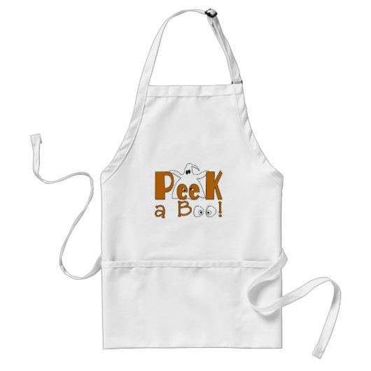 Peek A Boo Halloween T-shirts en cadeautjes Standaard Schort (Voorkant)