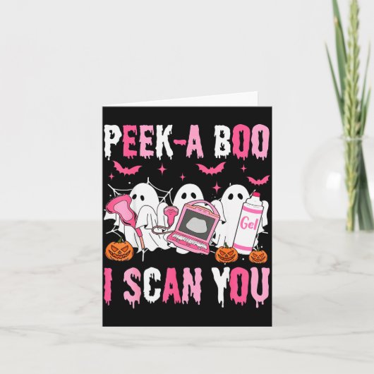 Peek A Boo I Scan You Soky Sonographer Ultrasound  Kaart (Voorkant)