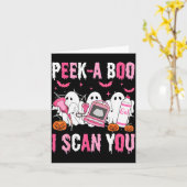 Peek A Boo I Scan You Soky Sonographer Ultrasound  Kaart (Gele Bloem)