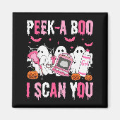 Peek A Boo I Scan You Soky Sonographer Ultrasound Magneet (Voorkant)