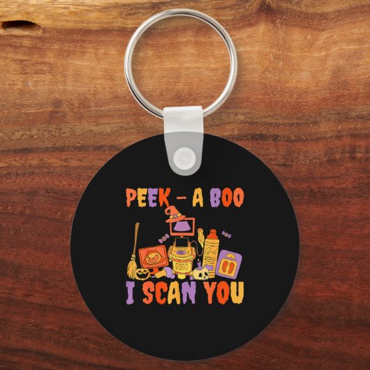 Peek A Boo I Scan You Soky Sonographer Ultrasound  Sleutelhanger (Voorkant)