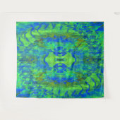 Peek-a-boo in het Zee... Wandkleed (Voorkant (horizontaal))