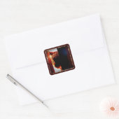 Peek-a-boo Indigo Vierkante Sticker (Envelop)