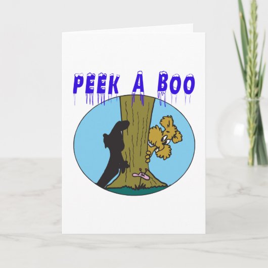 Peek A Boo Kaart (Voorkant)