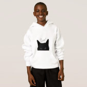 Peek A Boo Kat Kinder Hoodie (Voorkant volledig)