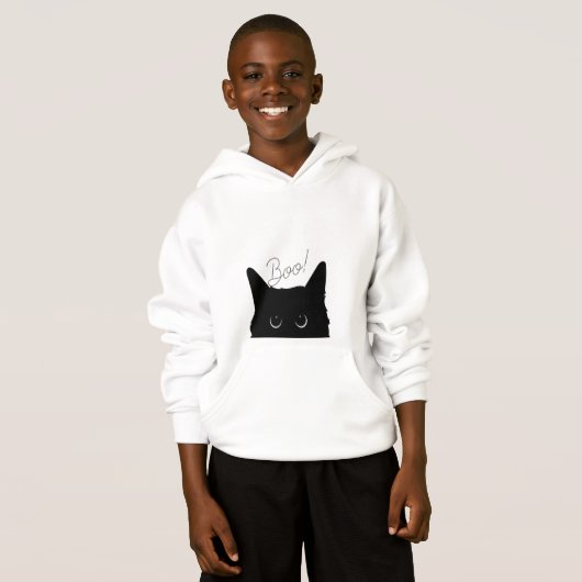 Peek A Boo Kat Kinder Hoodie (Voorkant volledig)