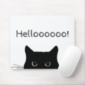 Peek-a-Boo Kat Mousepad Muismat (Met muis)