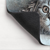 Peek A Boo Kat Portret | ABSTRACT | WATERVERF Muismat (Hoek)