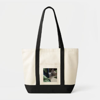Peek-A-Boo Kitten Bag Tote Bag