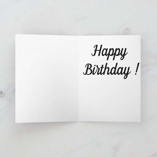 Peek-a-boo kitten Birthday Kaart (Binnen)