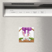 Peek-a-Boo konijnmagneet Magneet (Insitu (Vaatwasser))