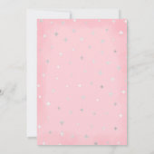 Peek A Boo Leuke Roze Ghost Baby shower Uitnodigin Kaart (Achterkant)