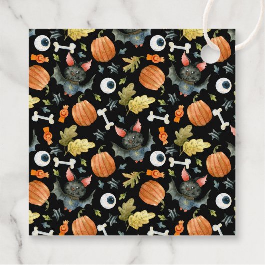 Peek-A-Boo | Little Ghost Halloween Baby shower Bedankjes Labels (Achterkant)