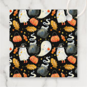 Peek-A-Boo | Little Ghost Halloween Baby shower Bedankjes Labels (Achterkant)