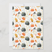 Peek-A-Boo | Little Ghost Halloween Baby shower Kaart (Achterkant)