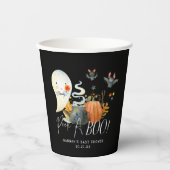 Peek-A-Boo | Little Ghost Halloween Baby shower Papieren Bekers (Voorkant)