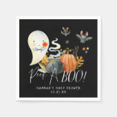 Peek-A-Boo | Little Ghost Halloween Baby shower Servet (Voorkant)